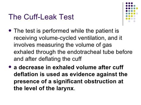 cuff leak test|Cuff Leak Test — UH Anesthesiology